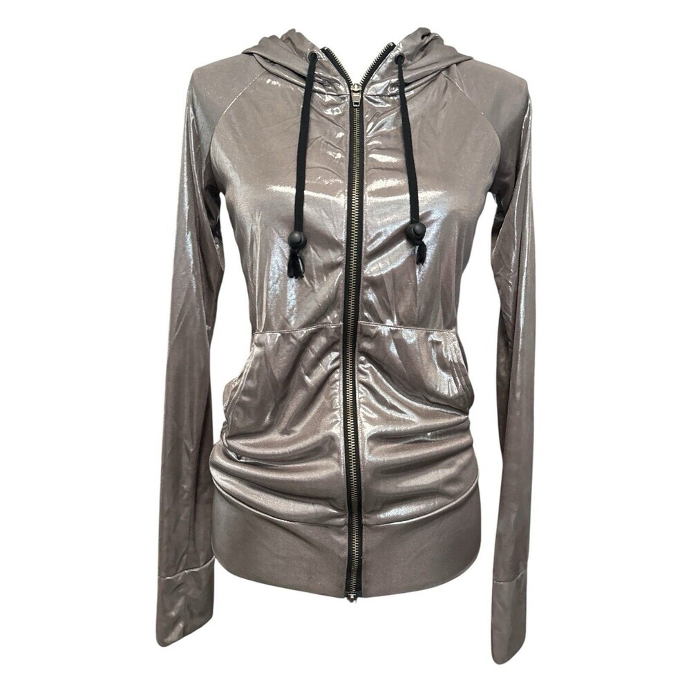 L.G.B. Le Grand Bleu Metallic Boxer Zip Hoodie Silver Bronze Size 1 Archive
